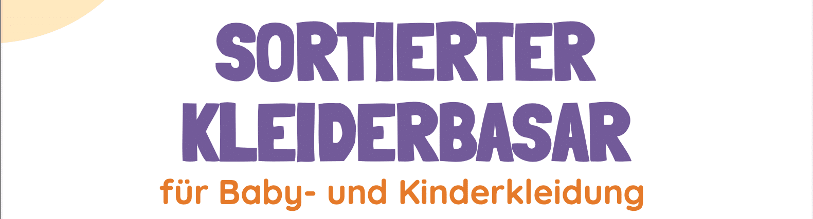 Sortierter Kleiderbasar